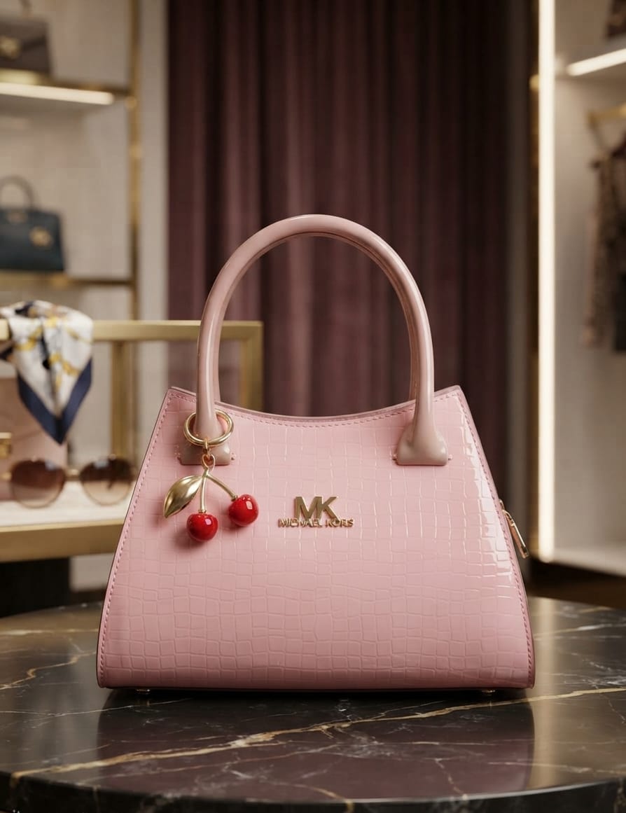 حقيبة "كريزة روز" (Cherry Rose Bag) – الأناقة الوردية الساحرة